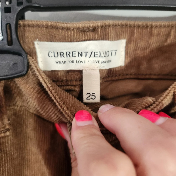 New Current Elliott The Standard Carmel Pant 25 - Picture 4 of 8